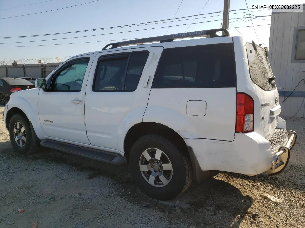 2008 Nissan Pathfinder S VIN: 5N1AR18BX8C632225 Lot: 70129754