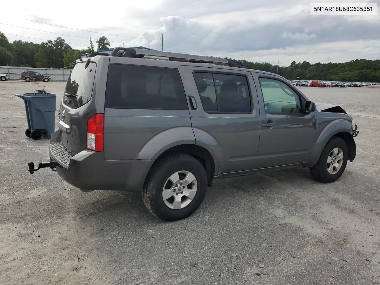 2008 Nissan Pathfinder S VIN: 5N1AR18U68C635351 Lot: 70893444