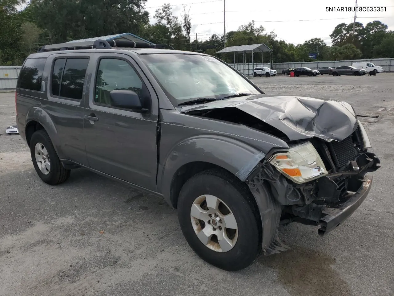 2008 Nissan Pathfinder S VIN: 5N1AR18U68C635351 Lot: 70893444