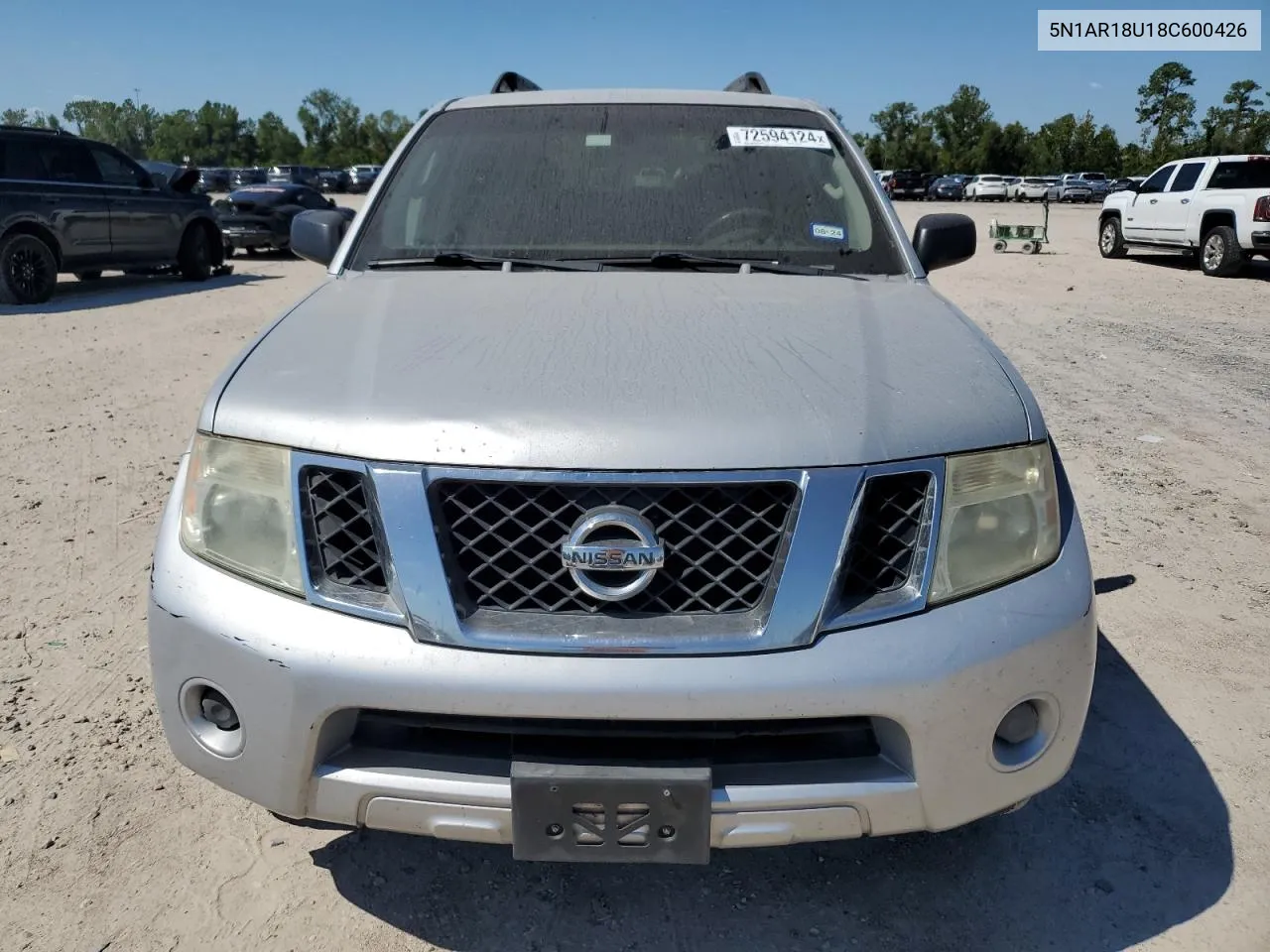 5N1AR18U18C600426 2008 Nissan Pathfinder S