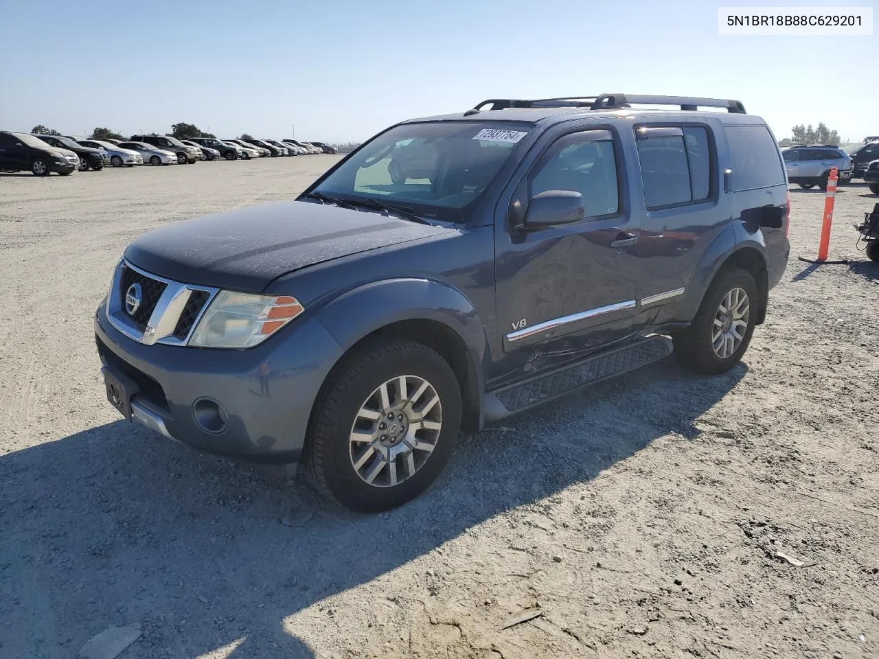 2008 Nissan Pathfinder Le VIN: 5N1BR18B88C629201 Lot: 72937764