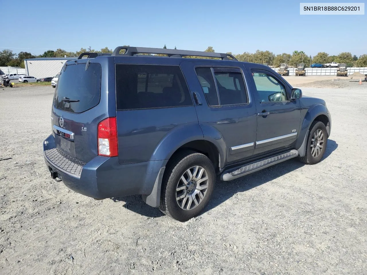 2008 Nissan Pathfinder Le VIN: 5N1BR18B88C629201 Lot: 72937764