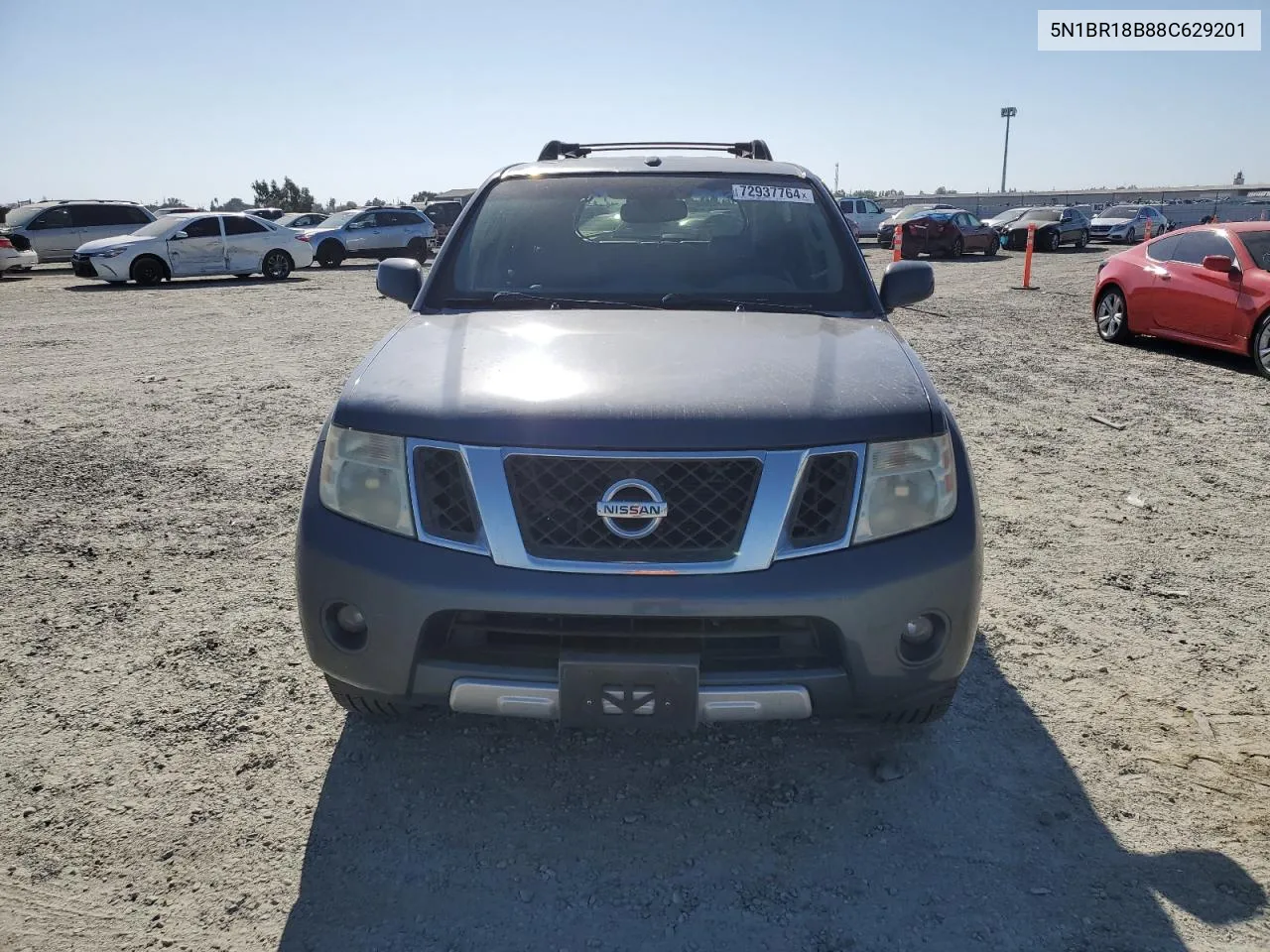 2008 Nissan Pathfinder Le VIN: 5N1BR18B88C629201 Lot: 72937764