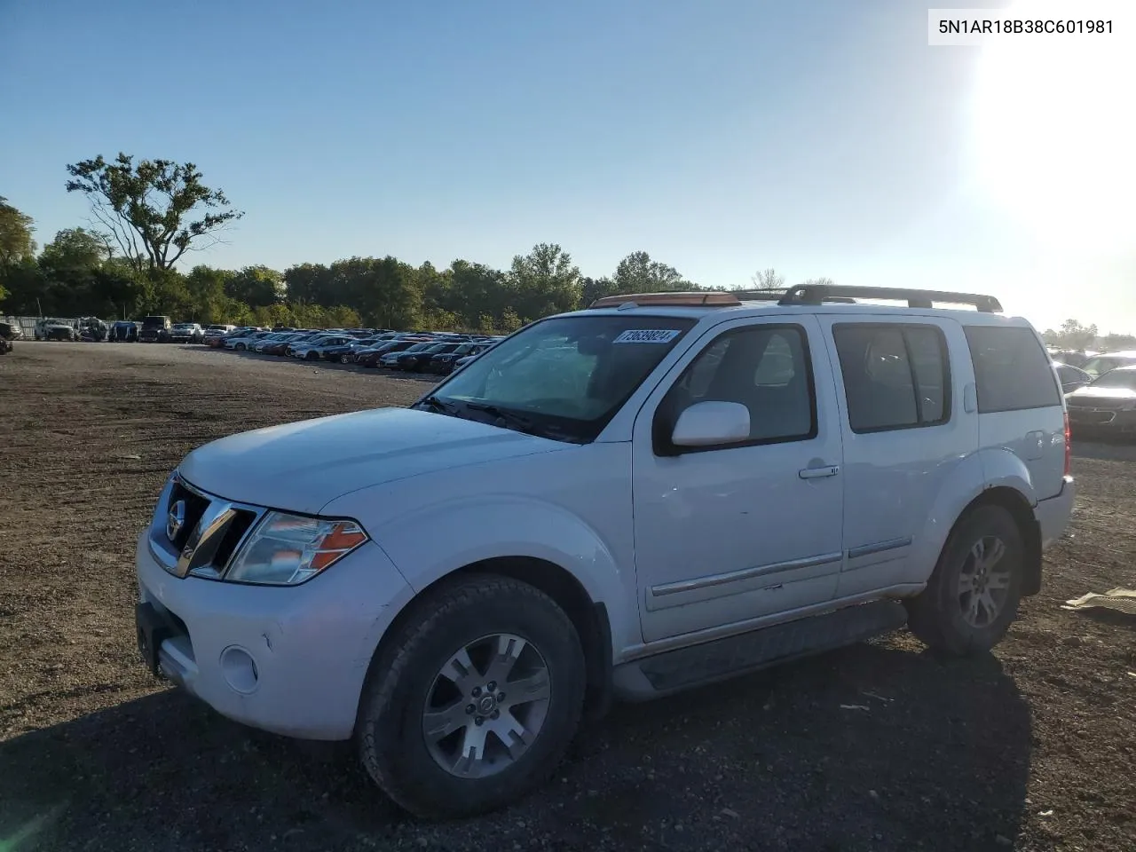 2008 Nissan Pathfinder S VIN: 5N1AR18B38C601981 Lot: 73639824