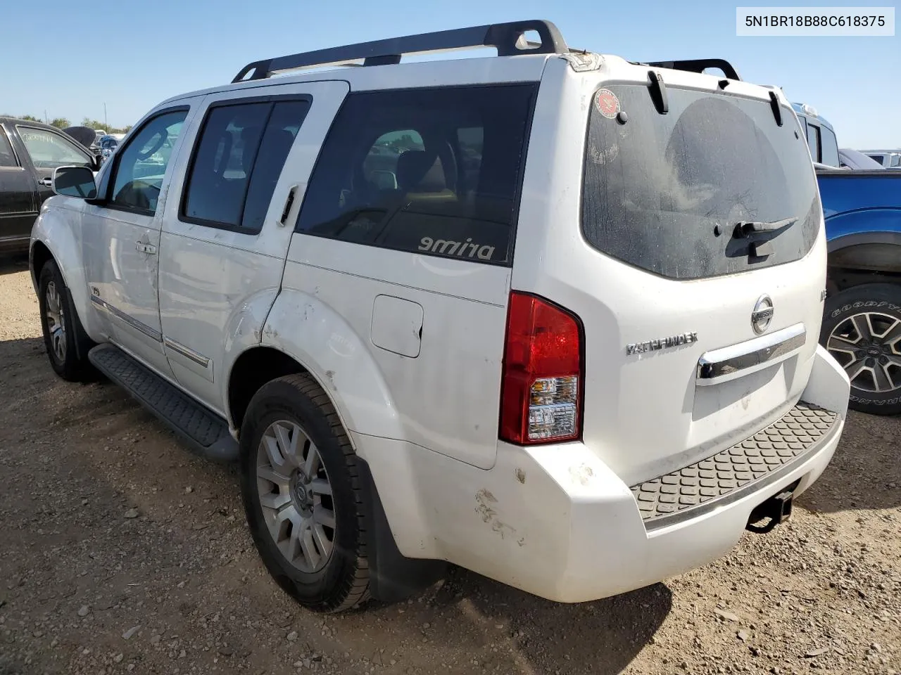 2008 Nissan Pathfinder Le VIN: 5N1BR18B88C618375 Lot: 73654804