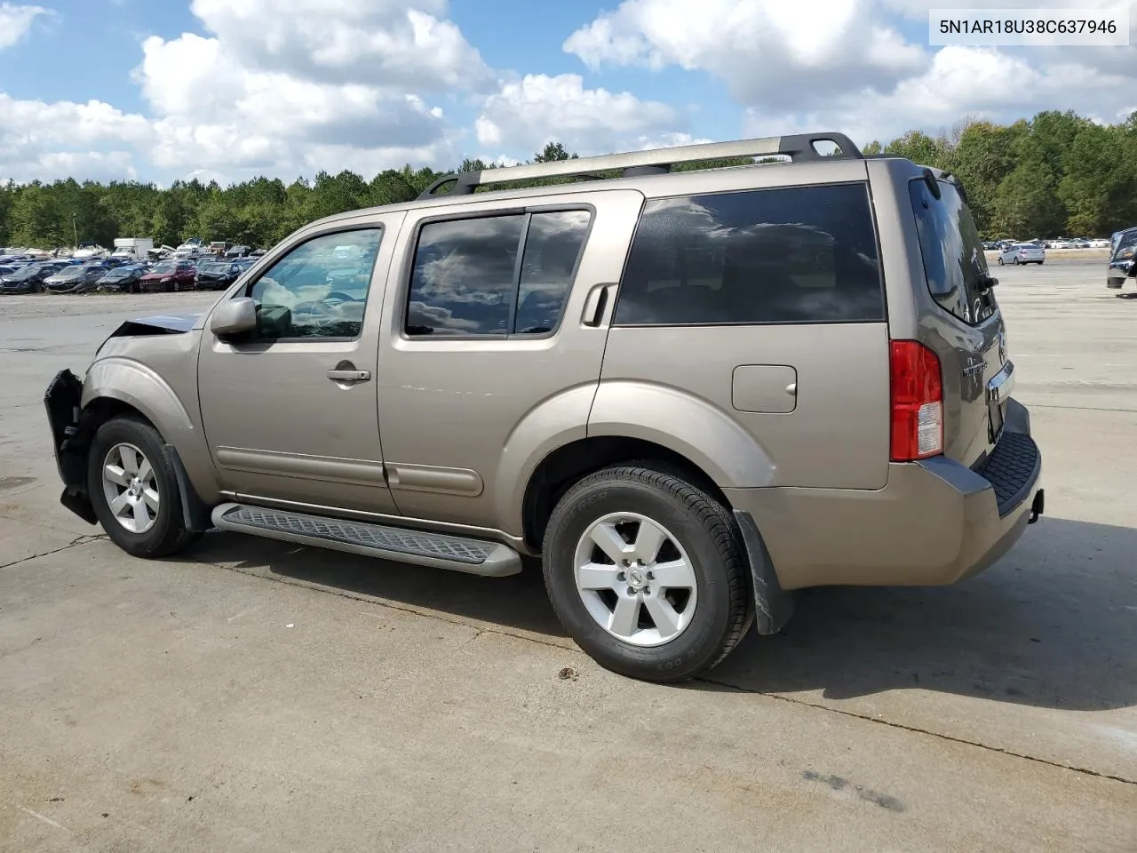 2008 Nissan Pathfinder S VIN: 5N1AR18U38C637946 Lot: 74011194