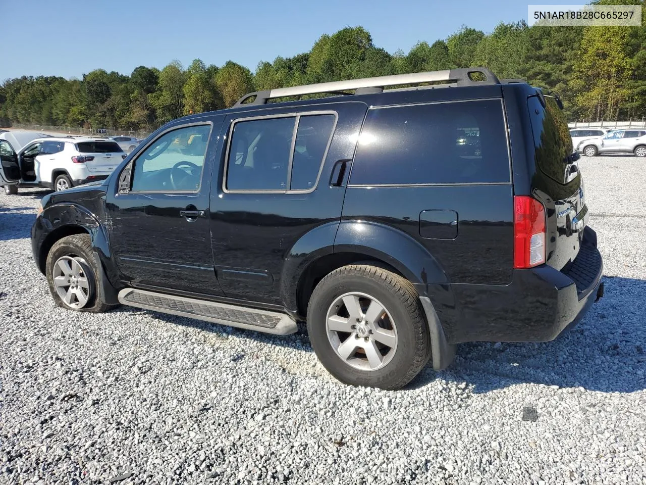 2008 Nissan Pathfinder S VIN: 5N1AR18B28C665297 Lot: 74093454