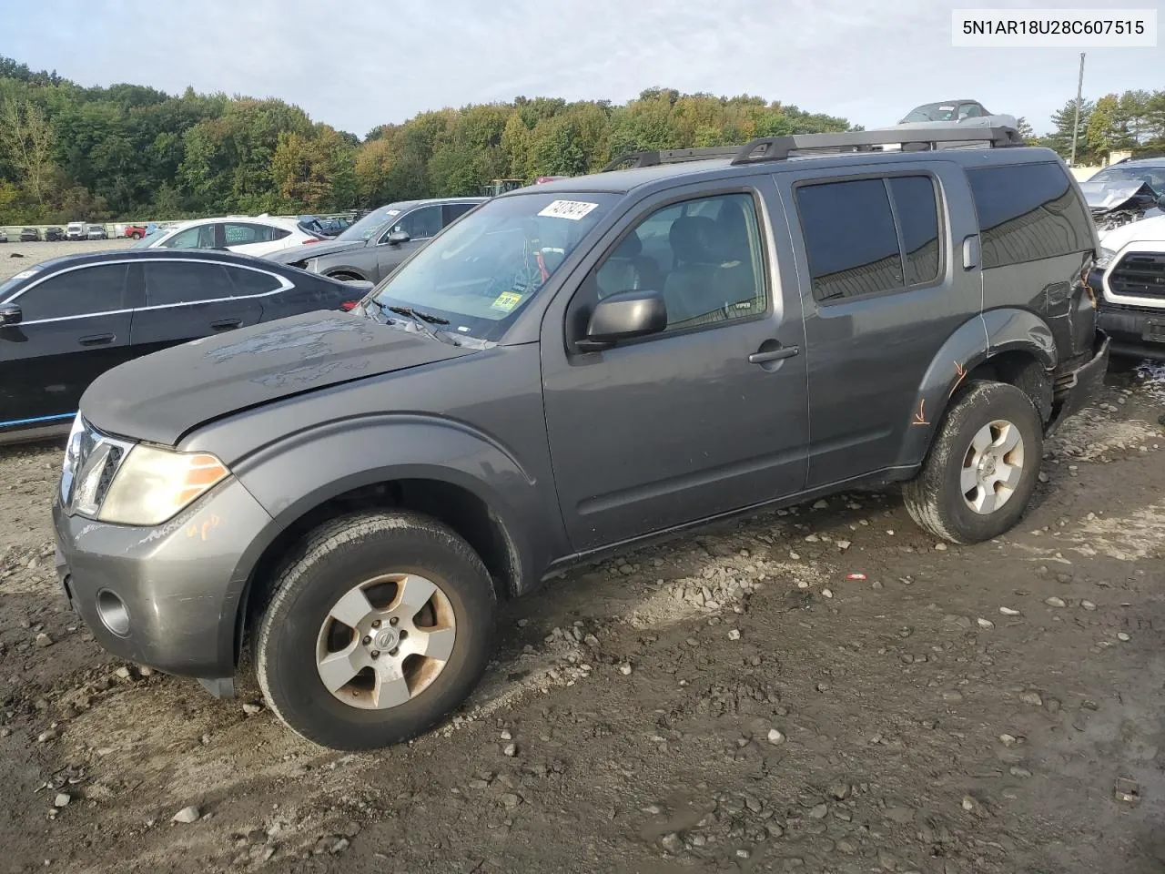 2008 Nissan Pathfinder S VIN: 5N1AR18U28C607515 Lot: 74378474