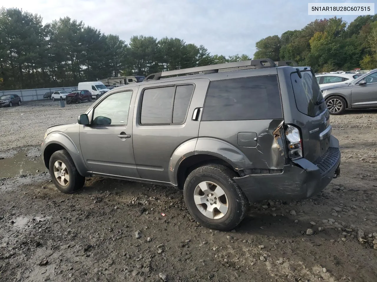 2008 Nissan Pathfinder S VIN: 5N1AR18U28C607515 Lot: 74378474