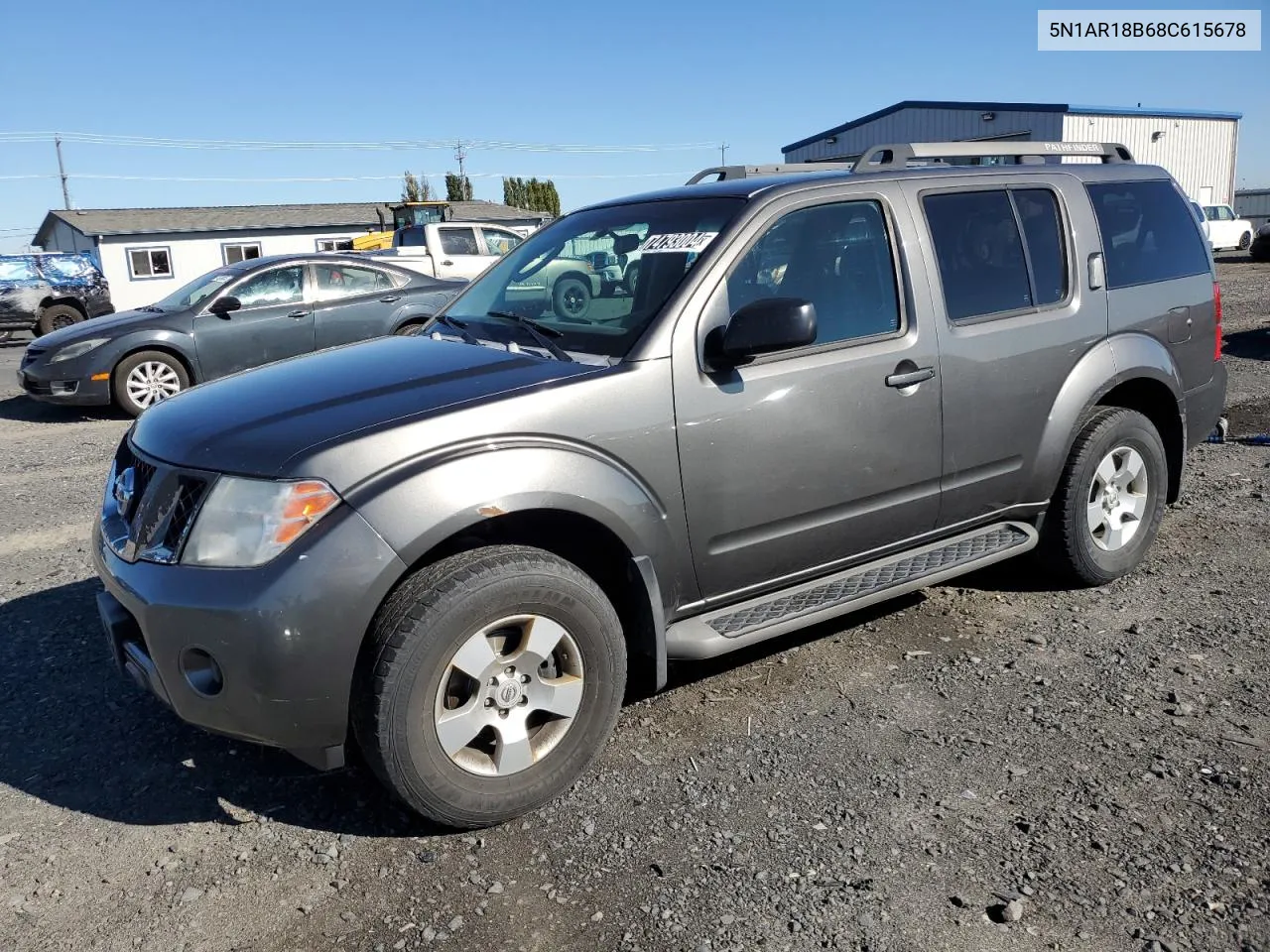 2008 Nissan Pathfinder S VIN: 5N1AR18B68C615678 Lot: 74793004