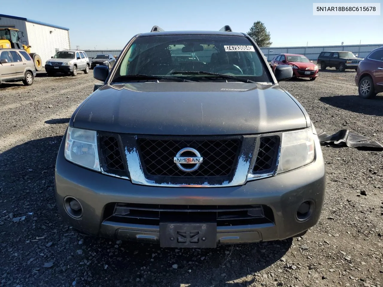 2008 Nissan Pathfinder S VIN: 5N1AR18B68C615678 Lot: 74793004