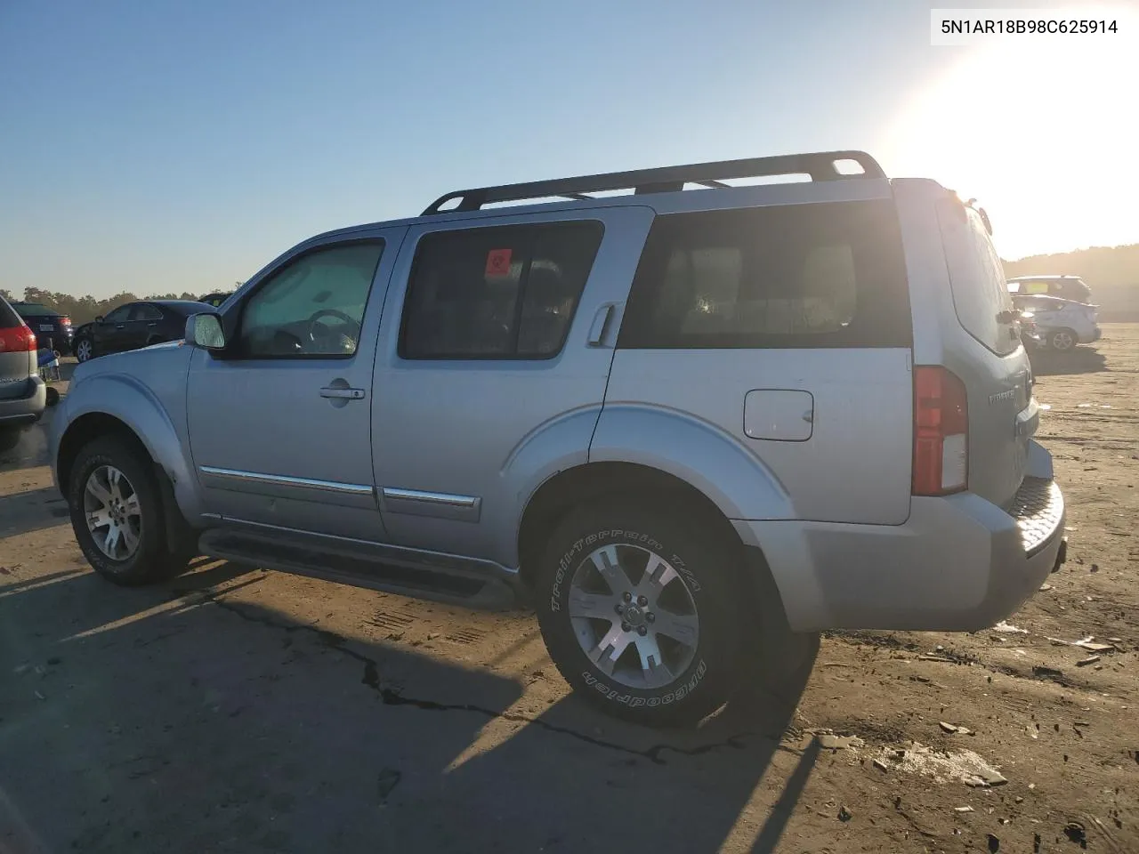 2008 Nissan Pathfinder S VIN: 5N1AR18B98C625914 Lot: 75297184