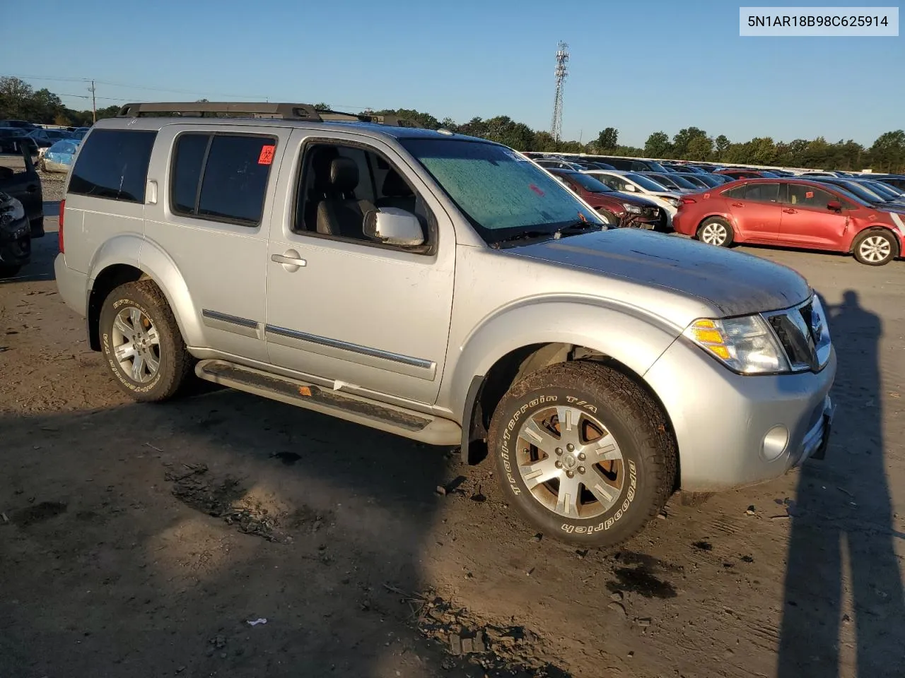 2008 Nissan Pathfinder S VIN: 5N1AR18B98C625914 Lot: 75297184