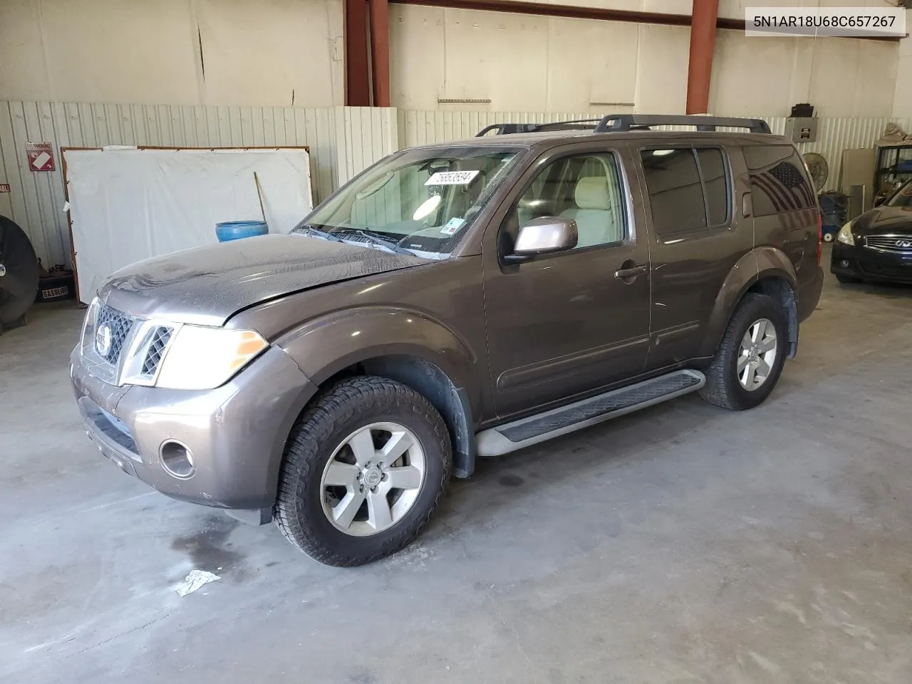 2008 Nissan Pathfinder S VIN: 5N1AR18U68C657267 Lot: 75853594