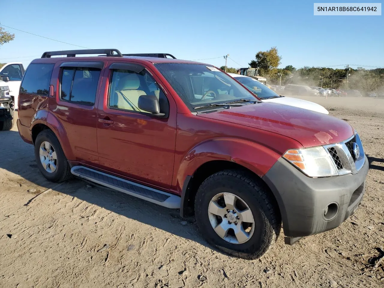 2008 Nissan Pathfinder S VIN: 5N1AR18B68C641942 Lot: 76265674