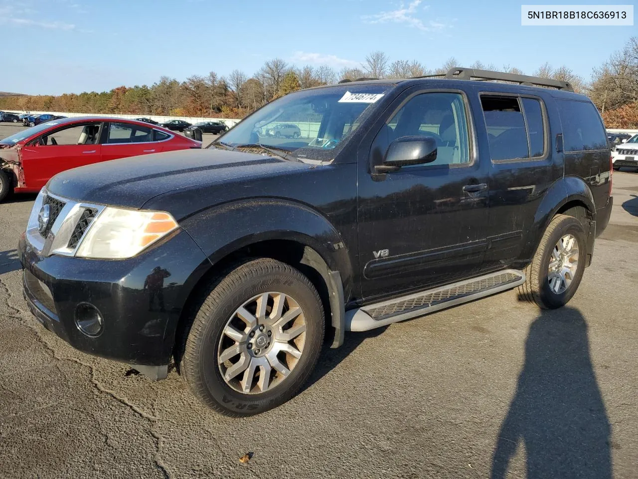 2008 Nissan Pathfinder Le VIN: 5N1BR18B18C636913 Lot: 77346774