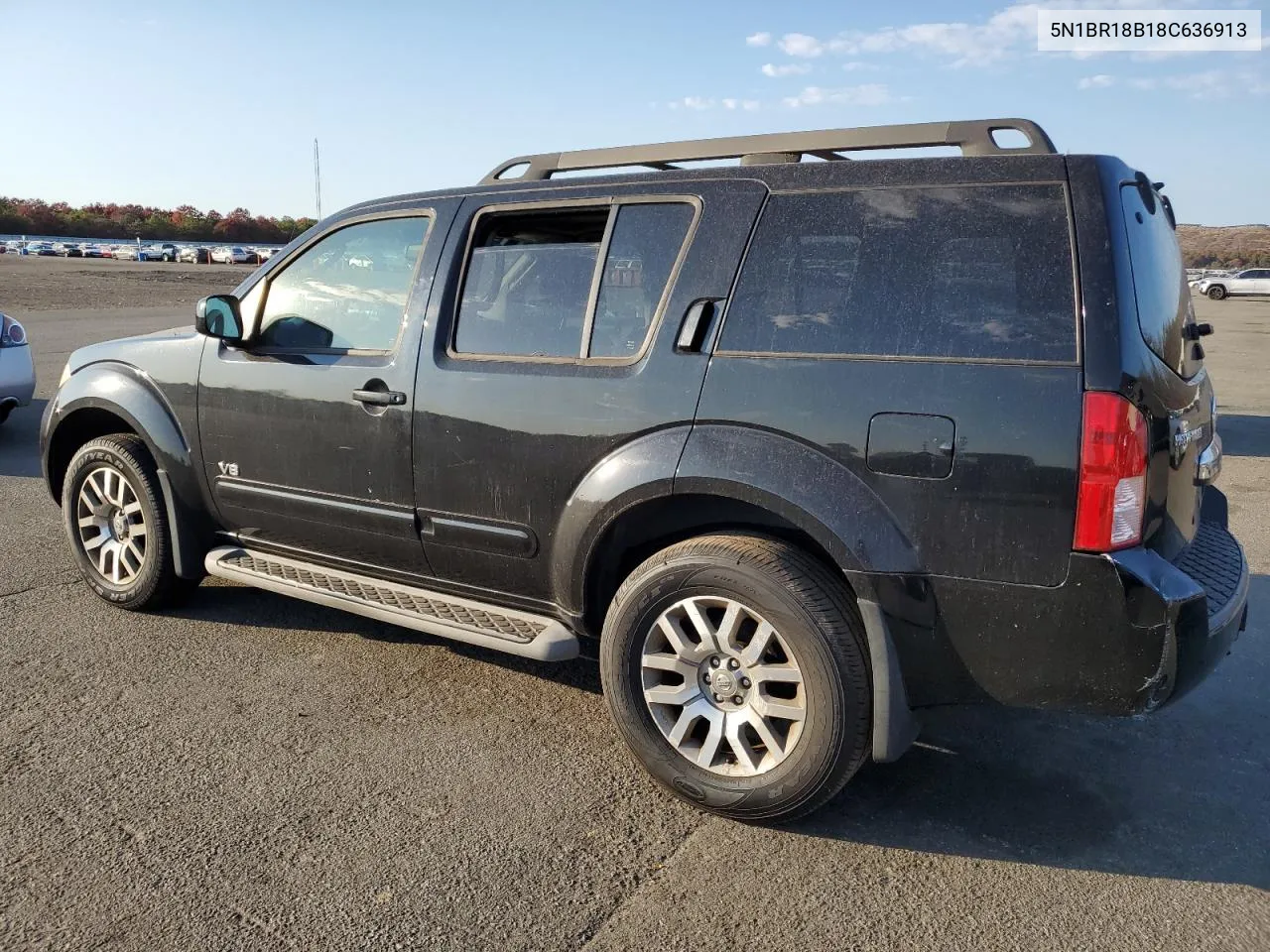 2008 Nissan Pathfinder Le VIN: 5N1BR18B18C636913 Lot: 77346774