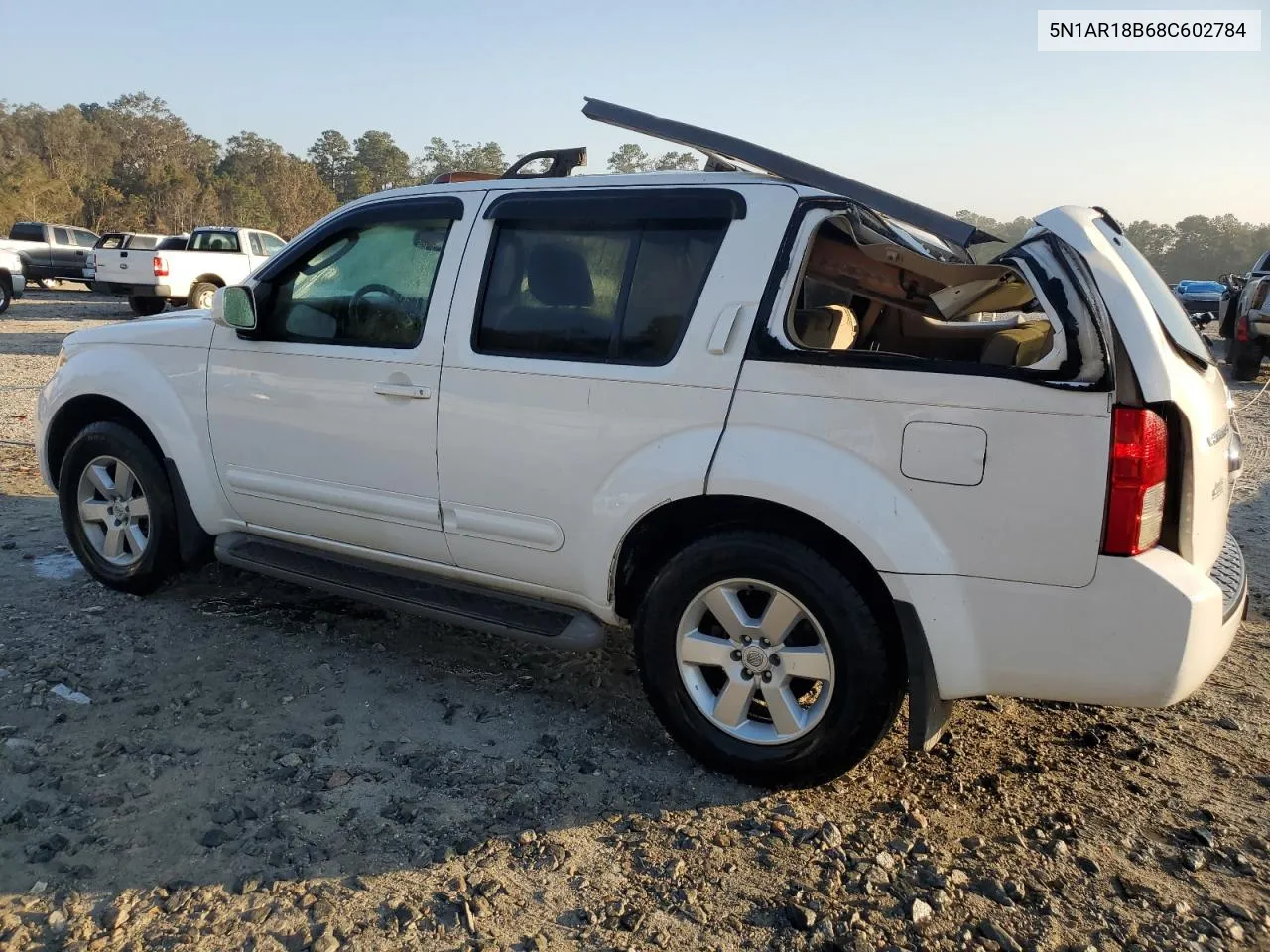 2008 Nissan Pathfinder S VIN: 5N1AR18B68C602784 Lot: 77353904