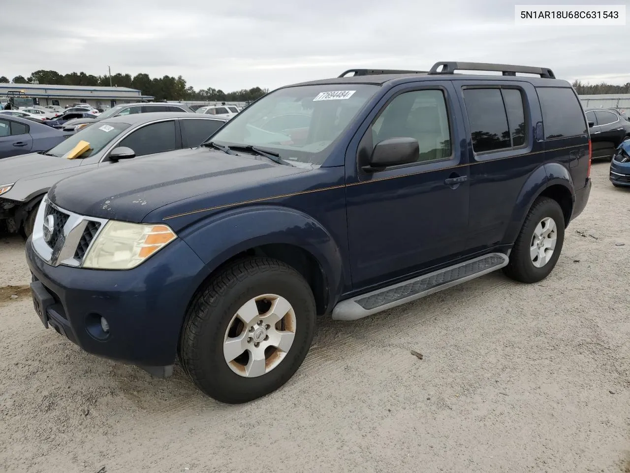 2008 Nissan Pathfinder S VIN: 5N1AR18U68C631543 Lot: 77694484