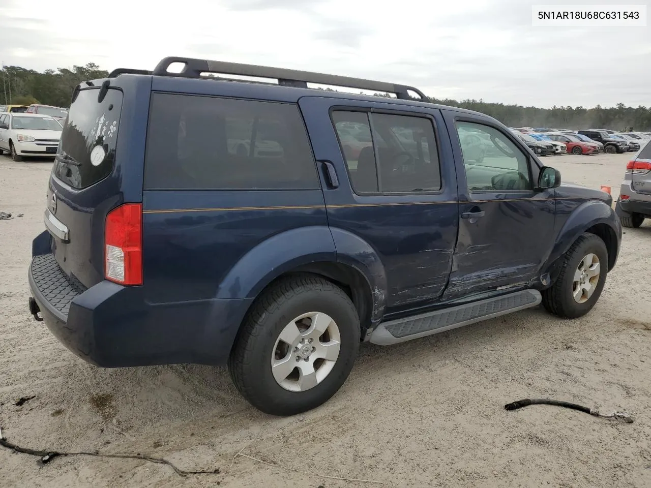 2008 Nissan Pathfinder S VIN: 5N1AR18U68C631543 Lot: 77694484