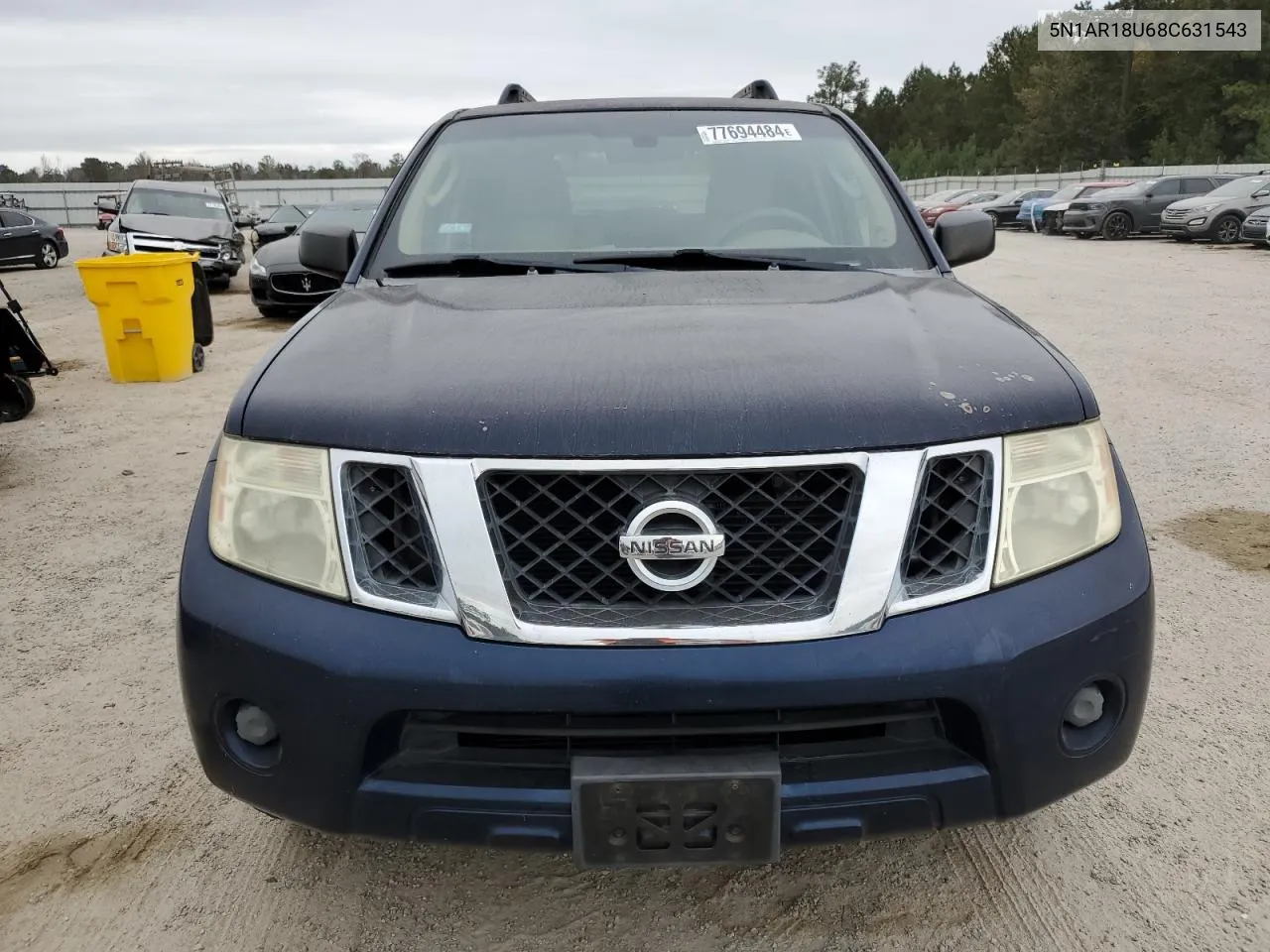 2008 Nissan Pathfinder S VIN: 5N1AR18U68C631543 Lot: 77694484