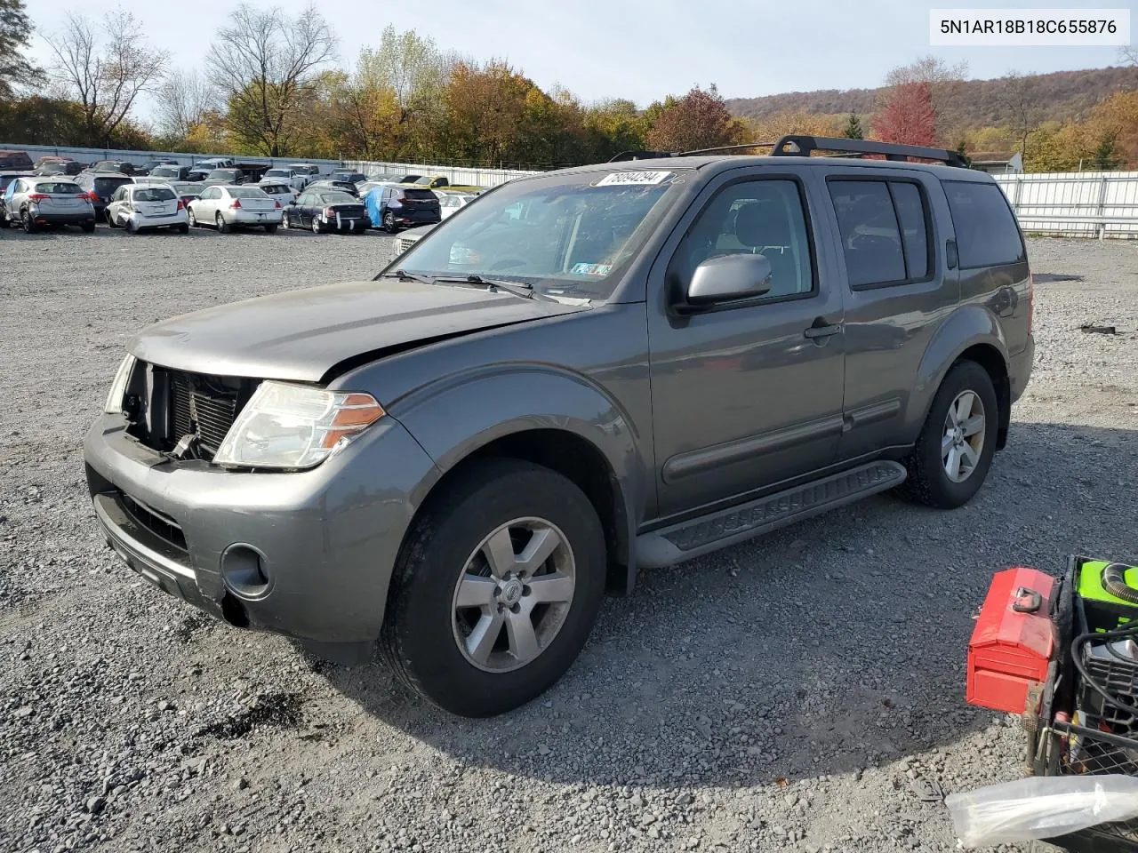 2008 Nissan Pathfinder S VIN: 5N1AR18B18C655876 Lot: 78094294