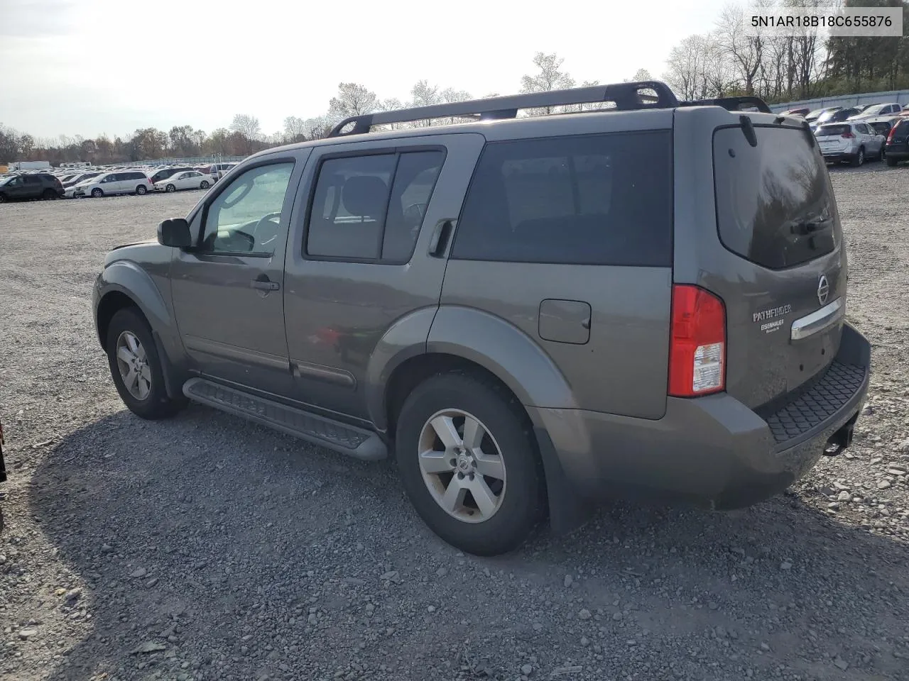 2008 Nissan Pathfinder S VIN: 5N1AR18B18C655876 Lot: 78094294