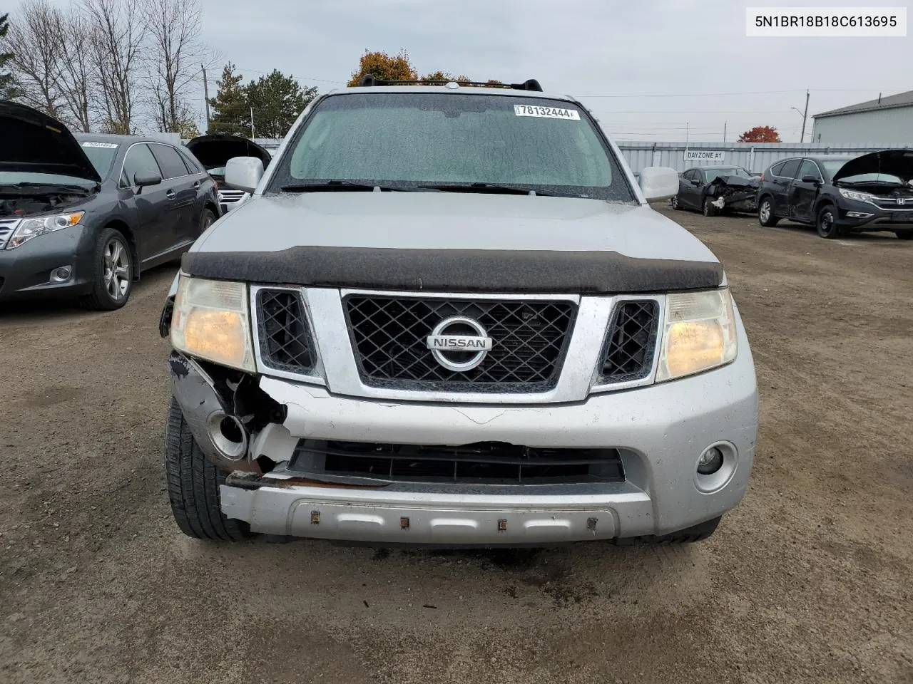 2008 Nissan Pathfinder Le VIN: 5N1BR18B18C613695 Lot: 78132444