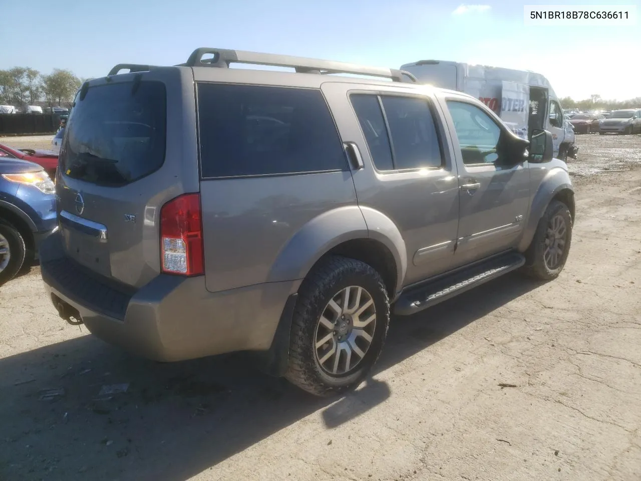 2008 Nissan Pathfinder Le VIN: 5N1BR18B78C636611 Lot: 78542464