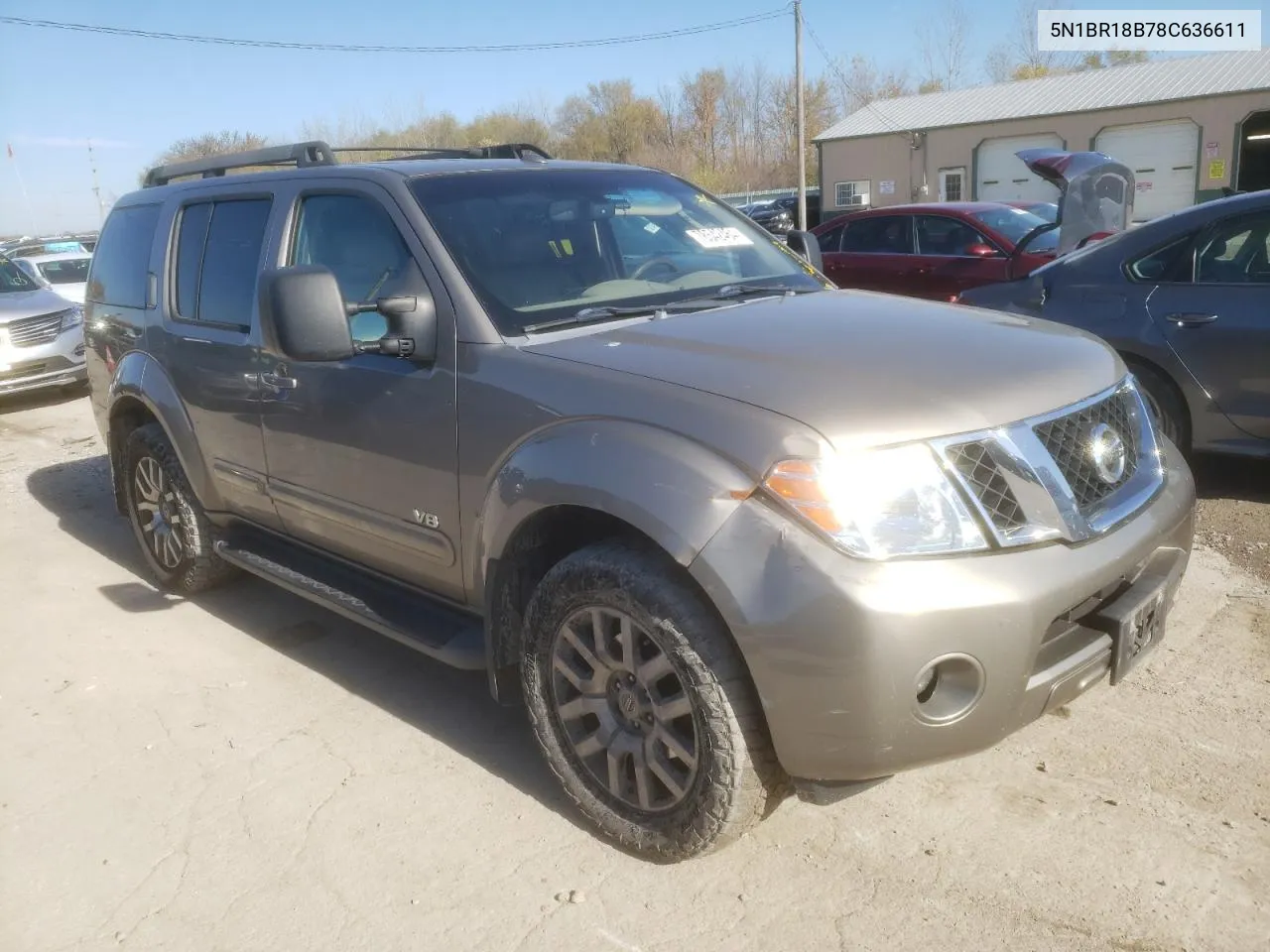 2008 Nissan Pathfinder Le VIN: 5N1BR18B78C636611 Lot: 78542464