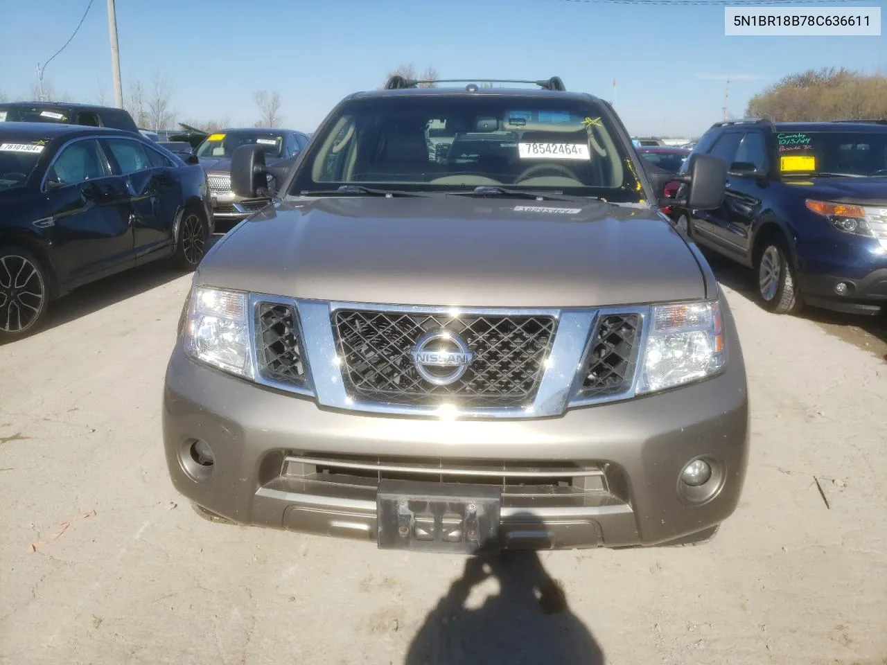 2008 Nissan Pathfinder Le VIN: 5N1BR18B78C636611 Lot: 78542464