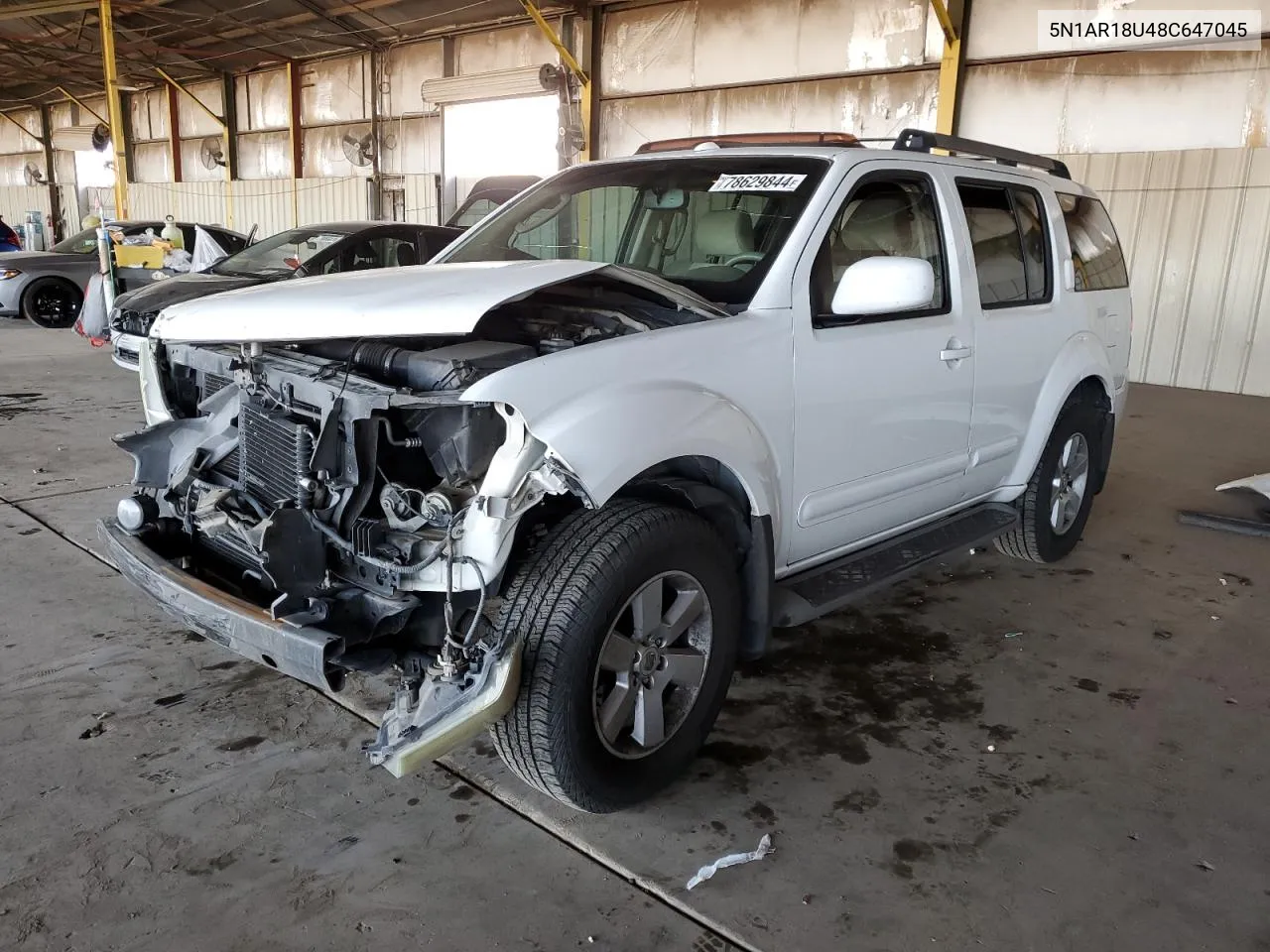 2008 Nissan Pathfinder S VIN: 5N1AR18U48C647045 Lot: 78629844