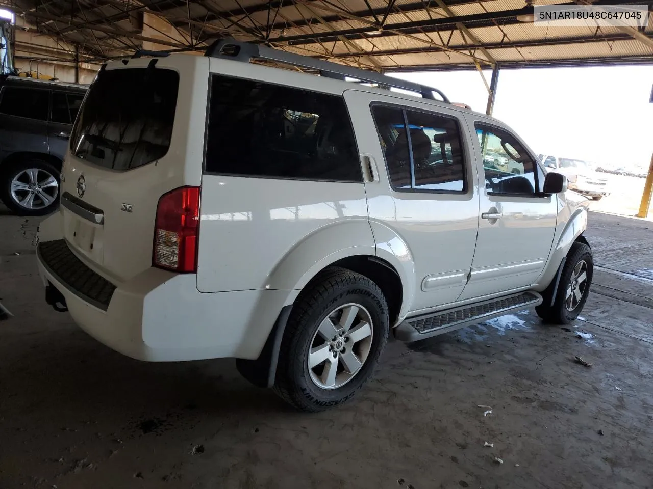 2008 Nissan Pathfinder S VIN: 5N1AR18U48C647045 Lot: 78629844