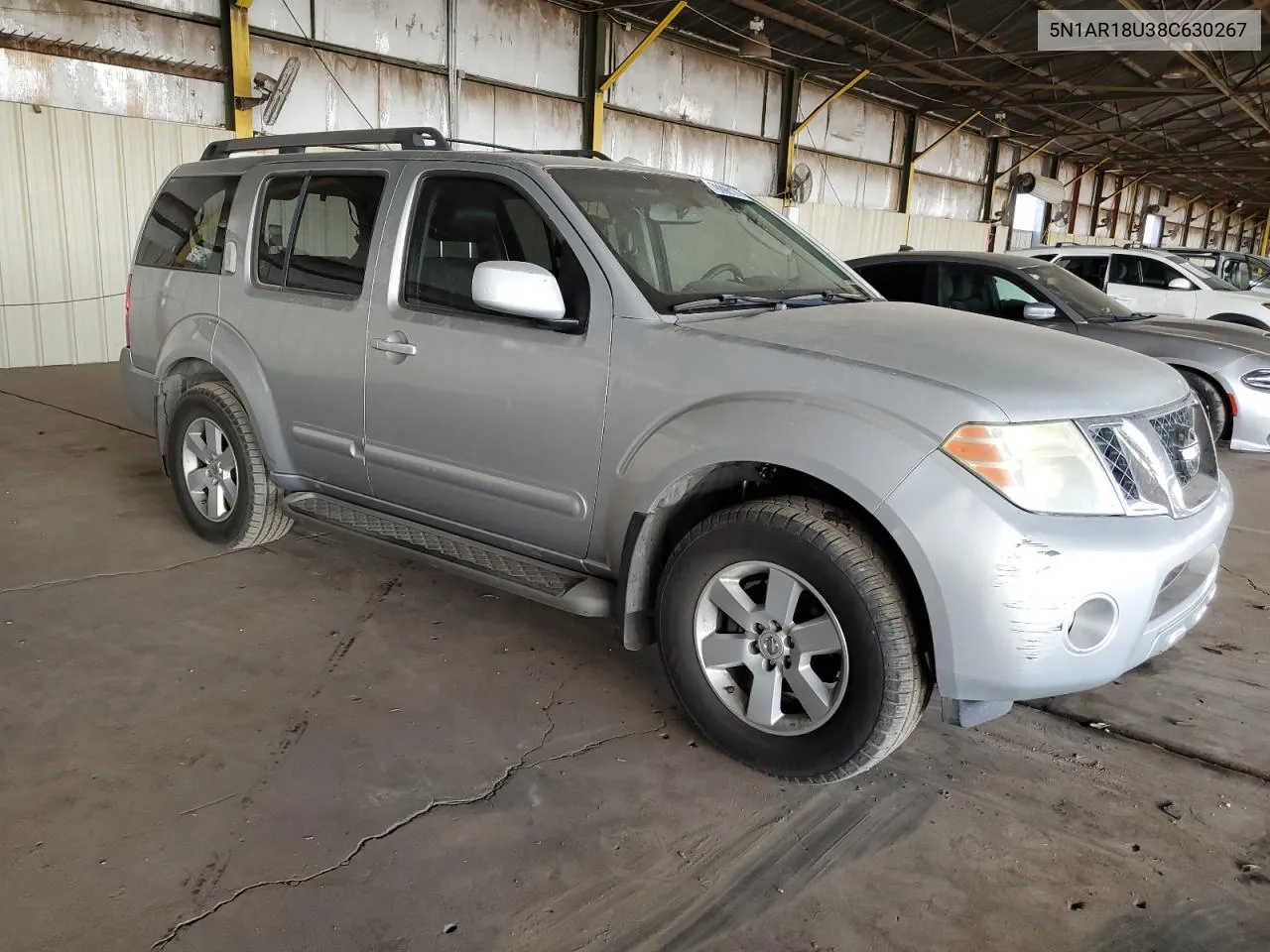 2008 Nissan Pathfinder S VIN: 5N1AR18U38C630267 Lot: 78898174