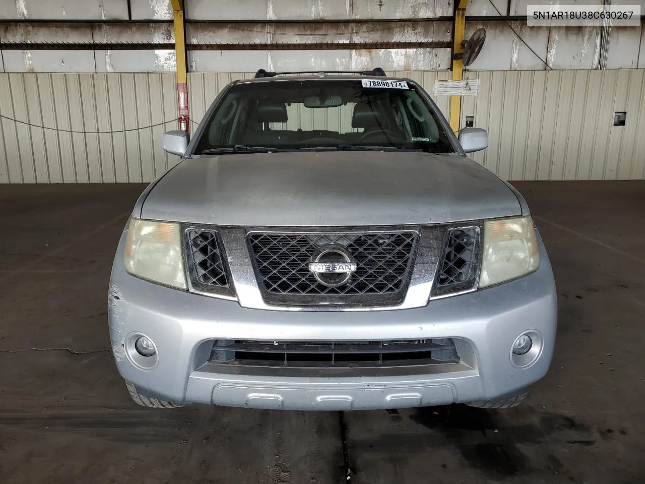 2008 Nissan Pathfinder S VIN: 5N1AR18U38C630267 Lot: 78898174