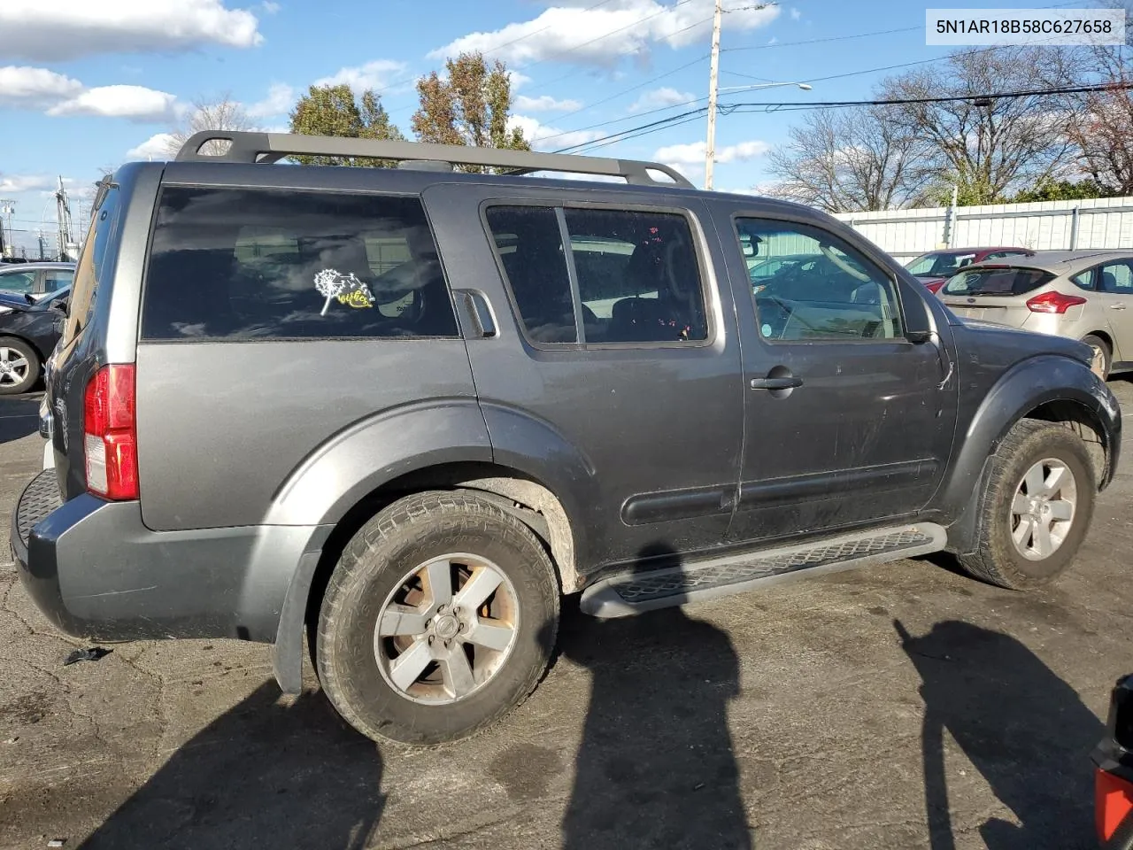 2008 Nissan Pathfinder S VIN: 5N1AR18B58C627658 Lot: 79465044