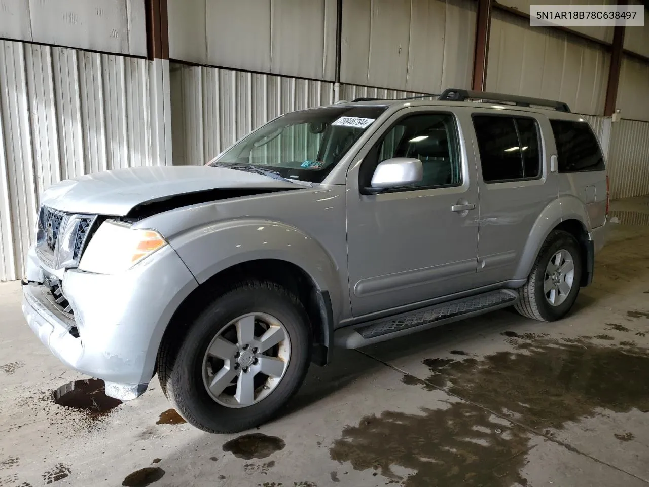 2008 Nissan Pathfinder S VIN: 5N1AR18B78C638497 Lot: 79946794