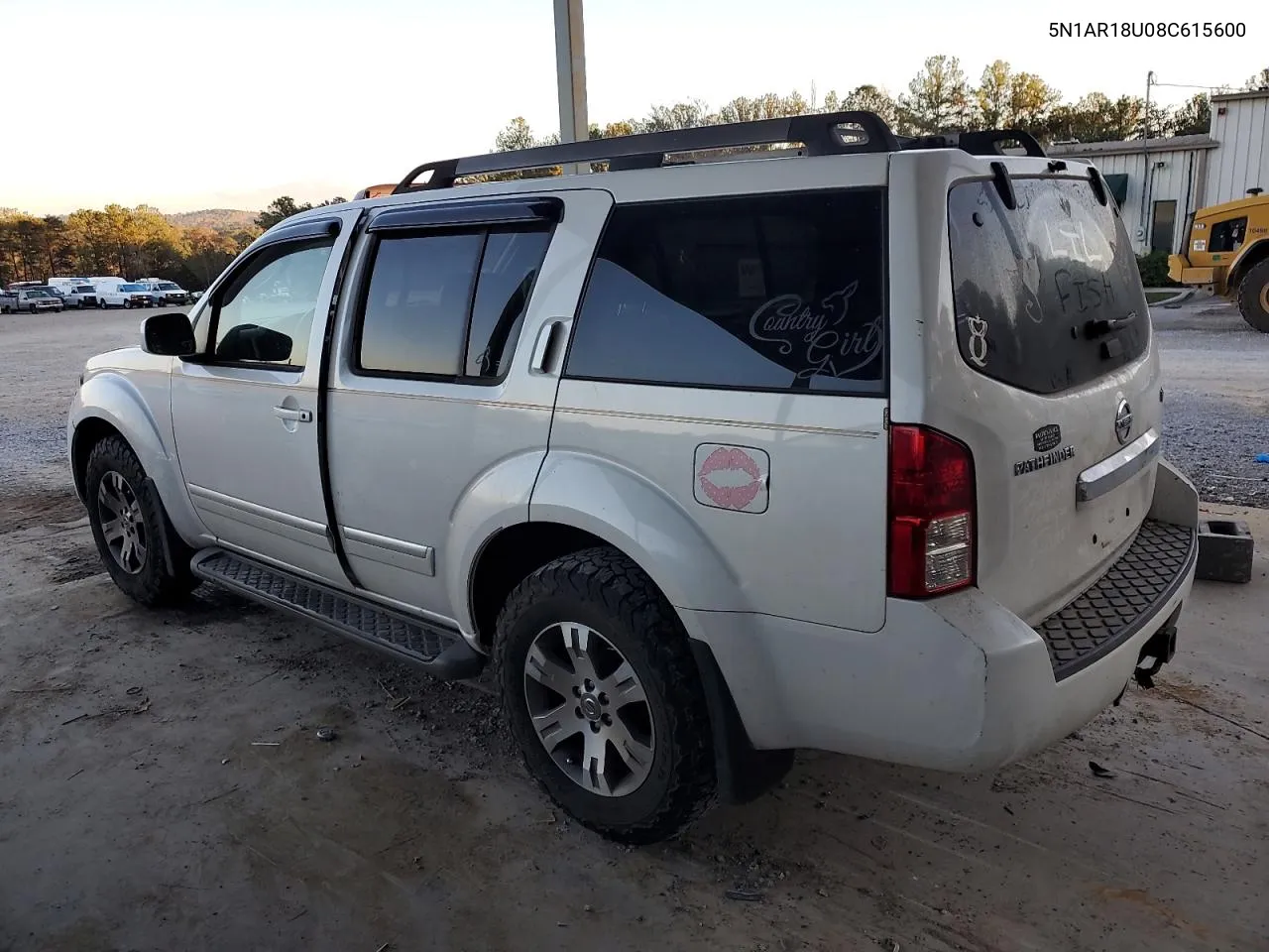 2008 Nissan Pathfinder S VIN: 5N1AR18U08C615600 Lot: 80213404