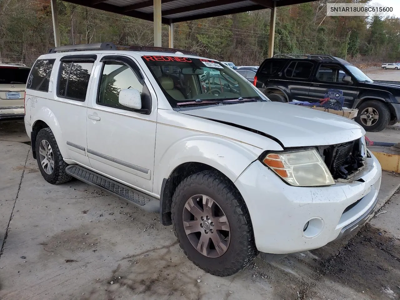 2008 Nissan Pathfinder S VIN: 5N1AR18U08C615600 Lot: 80213404