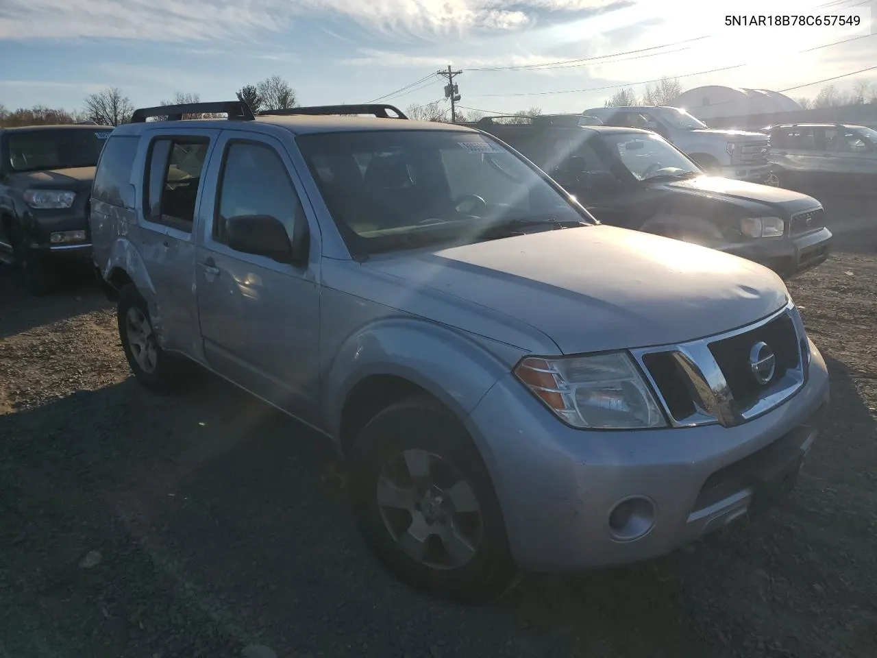 2008 Nissan Pathfinder S VIN: 5N1AR18B78C657549 Lot: 80656854