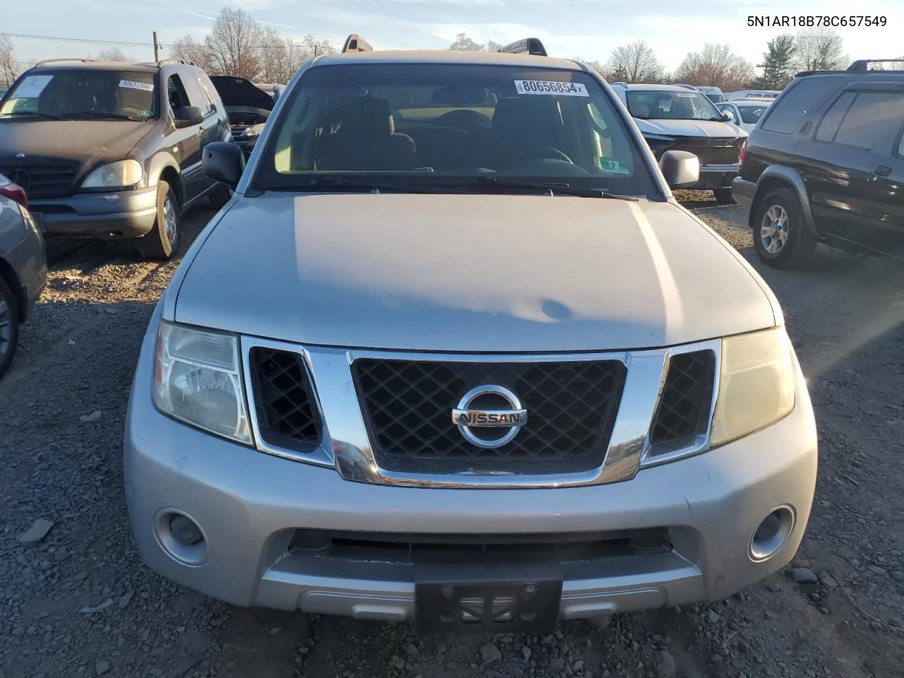 2008 Nissan Pathfinder S VIN: 5N1AR18B78C657549 Lot: 80656854