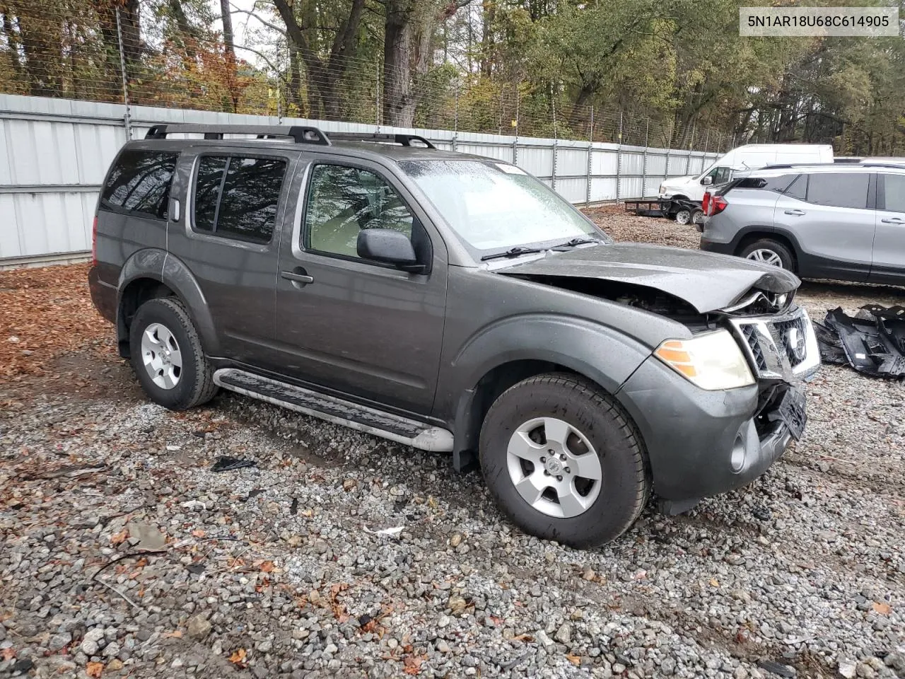 2008 Nissan Pathfinder S VIN: 5N1AR18U68C614905 Lot: 80968544