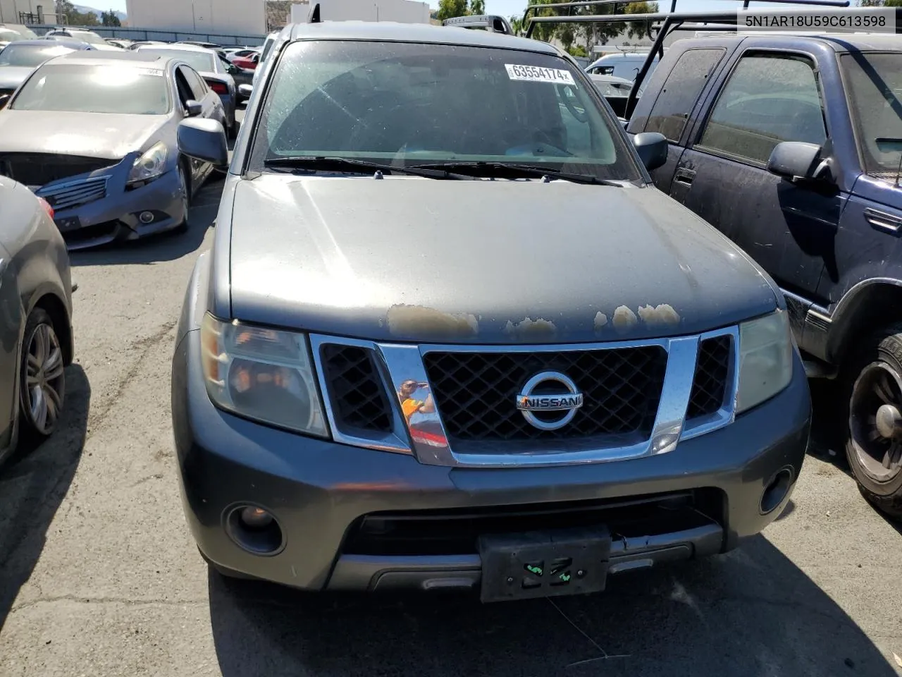 2009 Nissan Pathfinder S VIN: 5N1AR18U59C613598 Lot: 63554174