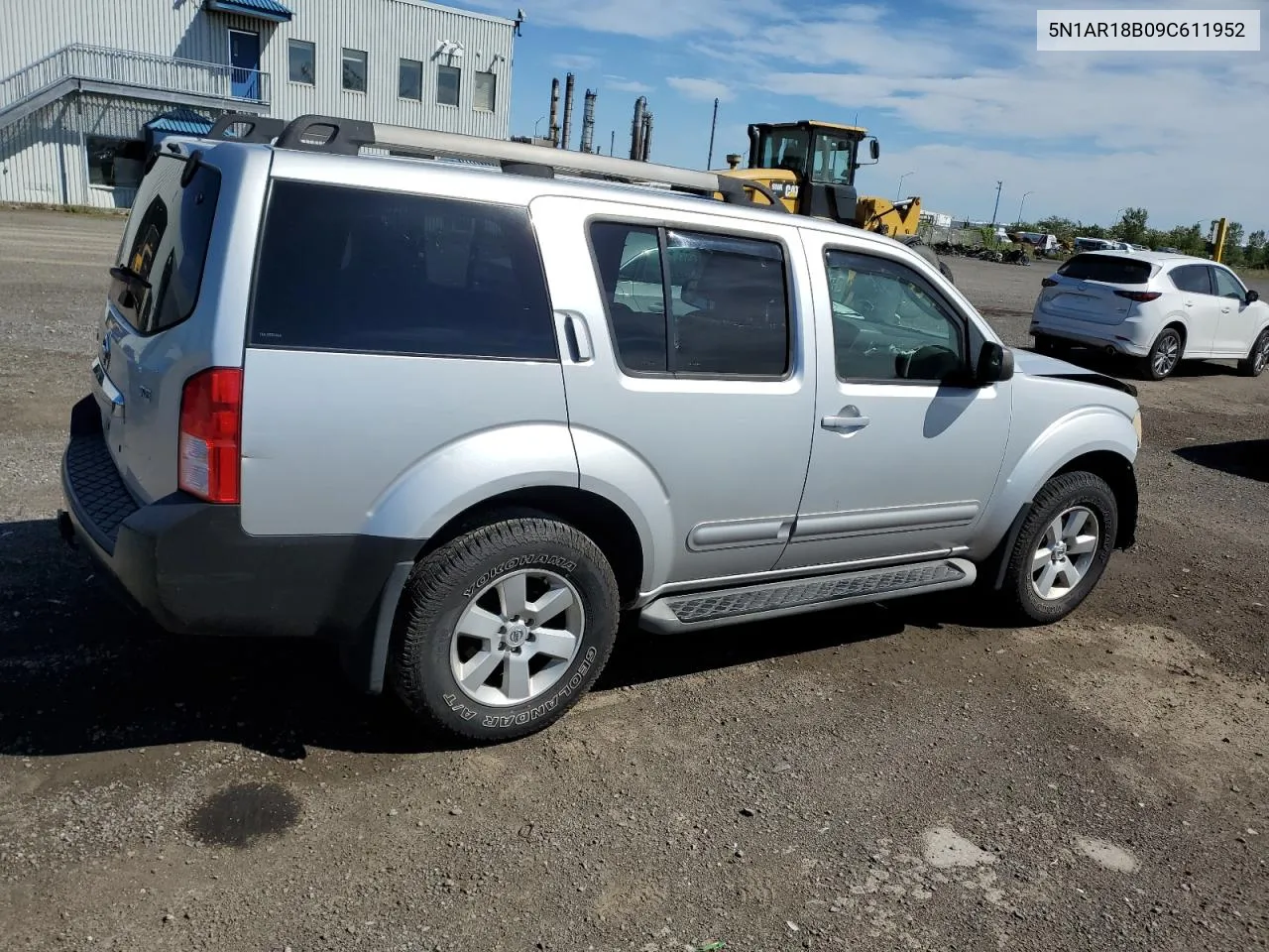 2009 Nissan Pathfinder S VIN: 5N1AR18B09C611952 Lot: 70208704