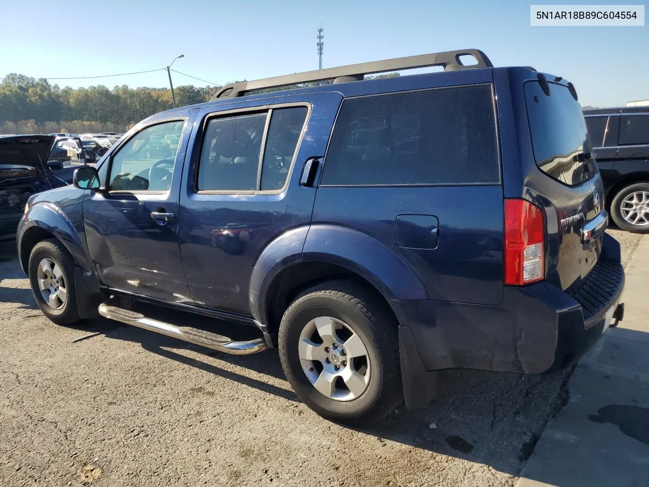 2009 Nissan Pathfinder S VIN: 5N1AR18B89C604554 Lot: 77078154