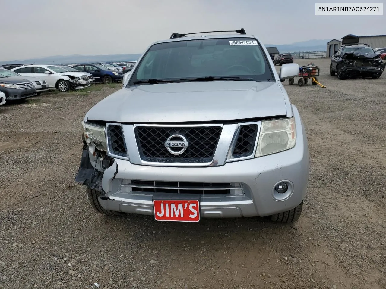 2010 Nissan Pathfinder S VIN: 5N1AR1NB7AC624271 Lot: 66947654