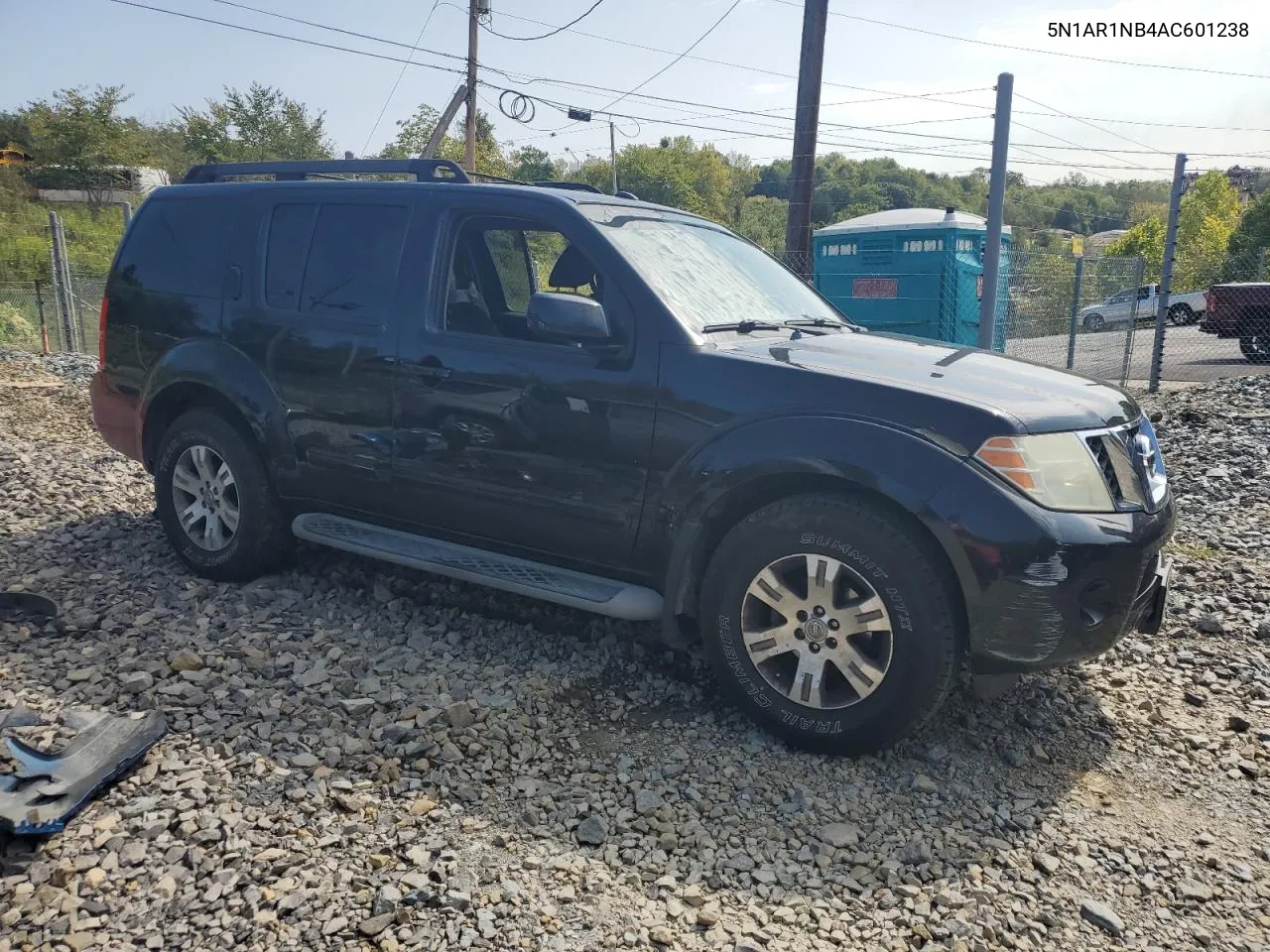 2010 Nissan Pathfinder S VIN: 5N1AR1NB4AC601238 Lot: 70742234