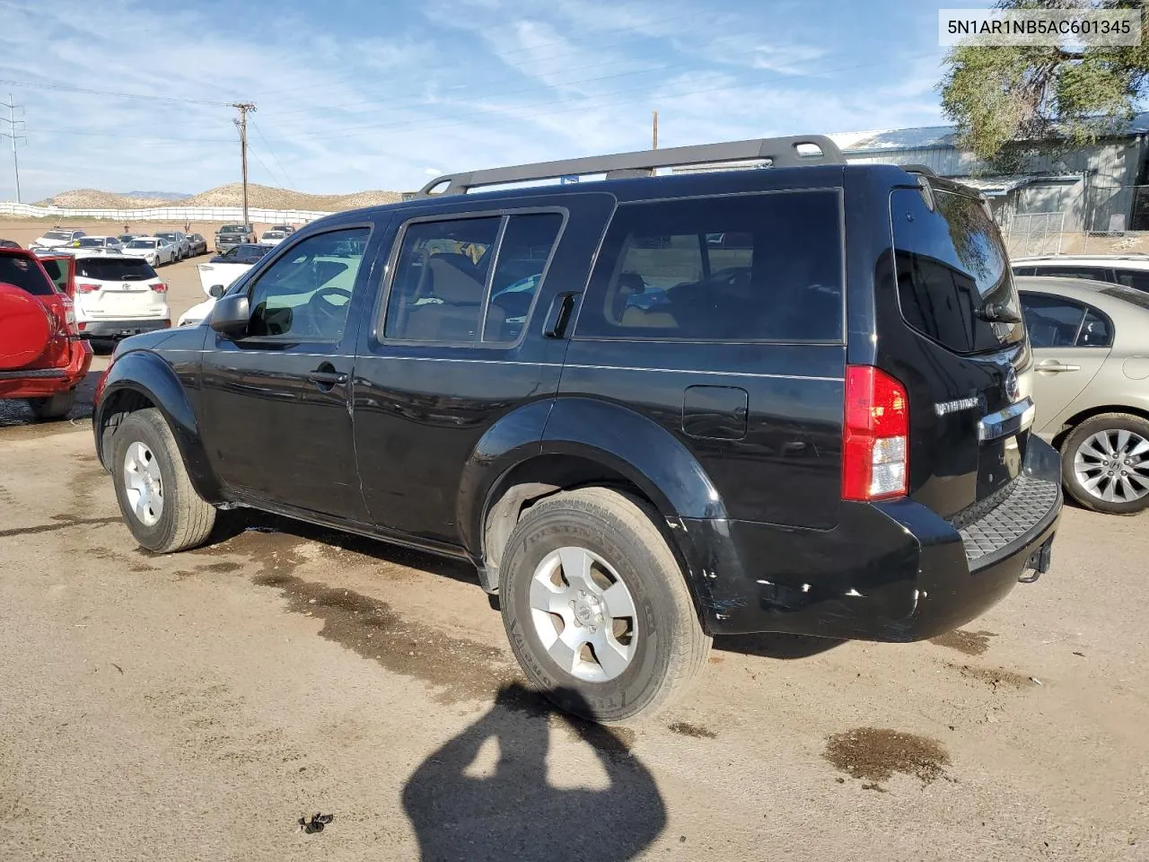 2010 Nissan Pathfinder S VIN: 5N1AR1NB5AC601345 Lot: 74287144