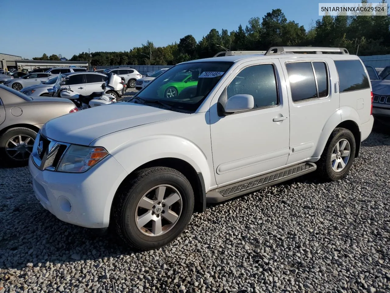 2010 Nissan Pathfinder S VIN: 5N1AR1NNXAC629524 Lot: 75031484