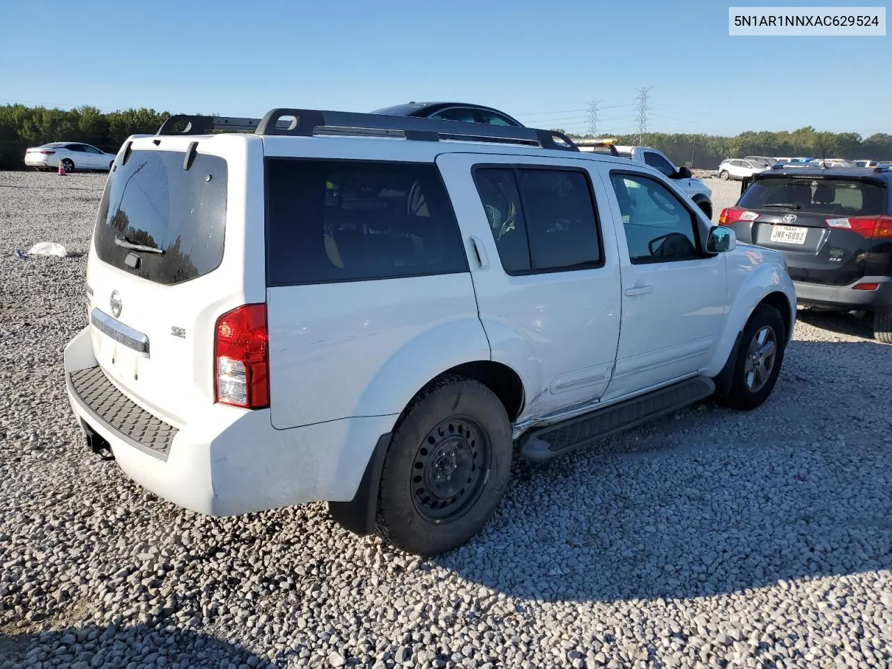 5N1AR1NNXAC629524 2010 Nissan Pathfinder S